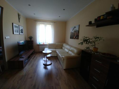 Χώρος καθιστικού στο Apartament Helenka