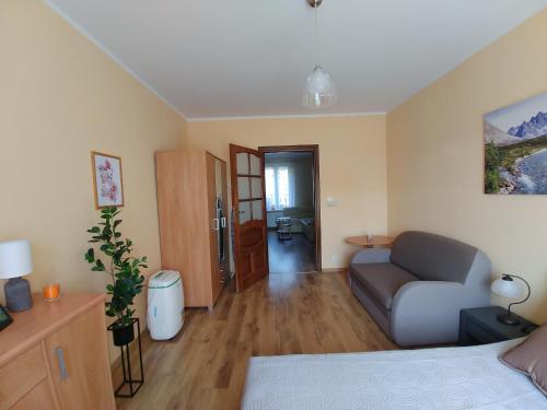 Χώρος καθιστικού στο Apartament Helenka