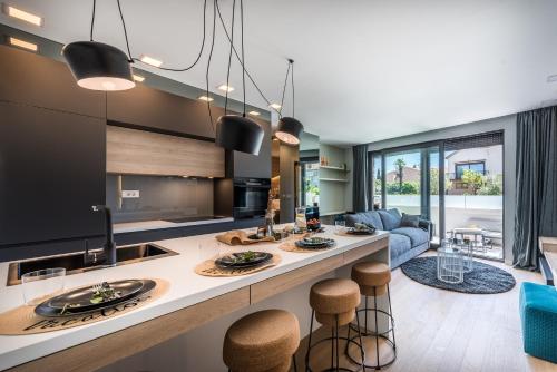 Luxury apartment Luna with private, heated pool