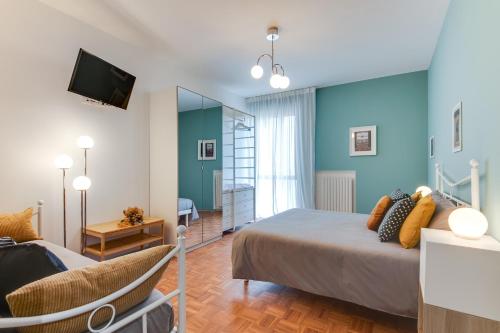 Postel nebo postele na pokoji v ubytování RomagnaBNB Vittoria