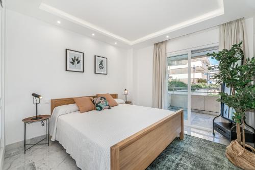 Postel nebo postele na pokoji v ubytování New and Modern Apartment in the heart of Puerto Banús