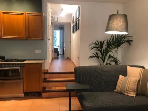 Kuchyňa alebo kuchynka v ubytovaní Apartamento con encanto y terraza en Barri Vell de Girona, El Cul de la Lleona