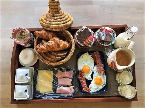 Налични за гости опции за закуска в De Buurvrouw Nr.18