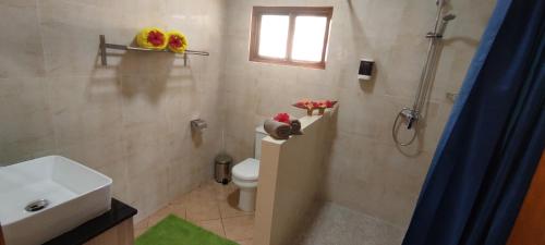 Kylpyhuone majoituspaikassa Chalets Des Vacances