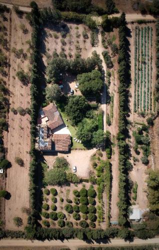 an overhead view of a house with a garden at S'Arenada Hotel - Adults Only in Villasimius