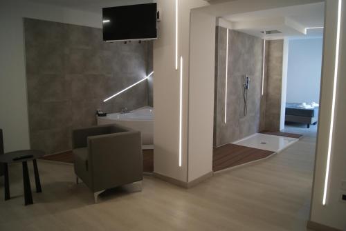 Hotel Residence Sanremoにあるテレビまたはエンターテインメントセンター