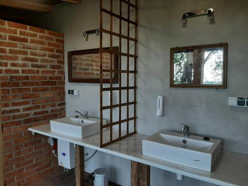 Koupelna v ubytování Pole Namiotowe Kogutowo