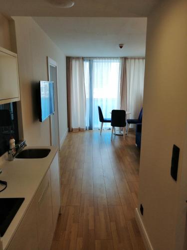 TV a/nebo společenská místnost v ubytování Subtropik Apartments in Batumi
