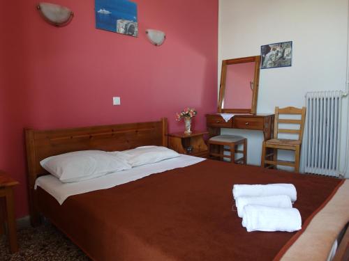 Voodi või voodid majutusasutuse Hotel Alexandrion toas