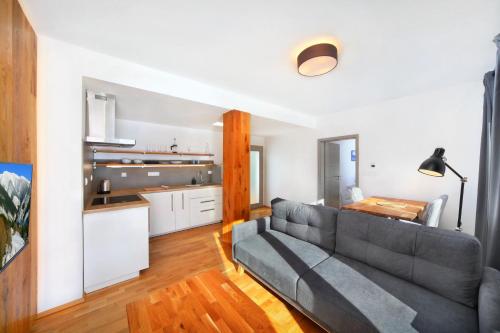 Podstata Apartments Vrchlabí - Rotterovkaにあるキッチンまたは簡易キッチン