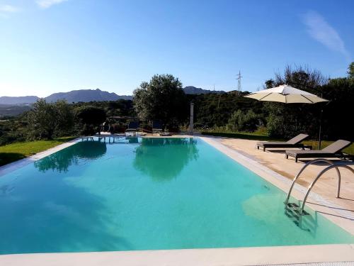 Πισίνα στο ή κοντά στο VILLA ALBA Esclusiva Villa con Piscina a Sfioro e Vista Mozzafiato sul Mare