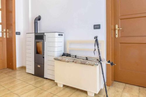 Dapur atau dapur kecil di Appartamento Da Vittoria Valda Val di Cembra