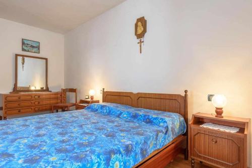 Katil atau katil-katil dalam bilik di Appartamento Da Vittoria Valda Val di Cembra