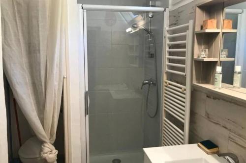 Koupelna v ubytování La Cabane en bord de mer Cavalaire sur mer