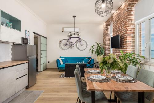 Kuchyň nebo kuchyňský kout v ubytování Apartment Vintasio