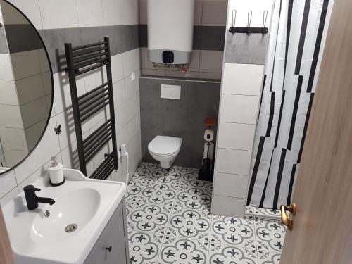 Koupelna v ubytování Apartmán Na Pekárně