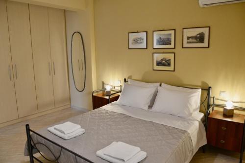 Katil atau katil-katil dalam bilik di Βίλα Αμαλία Ναύπλιο
