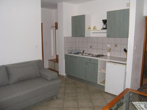 Kuchyňa alebo kuchynka v ubytovaní Apartment in Sukošan with balcony, air conditioning, WiFi (4941-4)