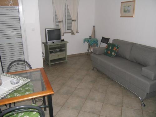 Televízia a/alebo spoločenská miestnosť v ubytovaní Apartment in Sukošan with balcony, air conditioning, WiFi (4941-4)