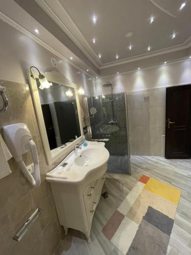Koupelna v ubytování Hotel Parc Tecuci