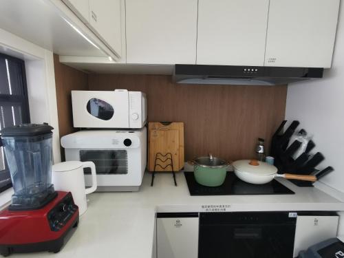 A cozinha ou cozinha compacta de 10Mu Villa