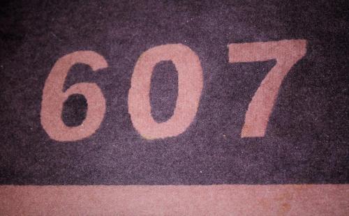 a close up of the number on the road at Park Hotel Sporting in Teramo