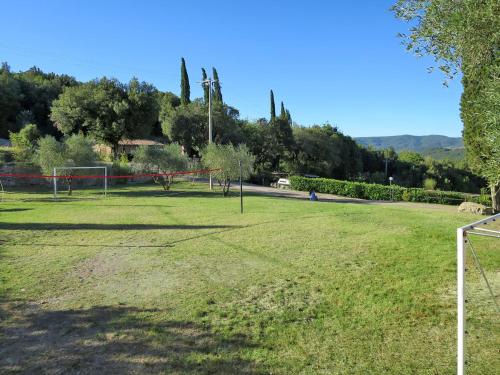 a soccer field with a goal in a park at Holiday Home Ginestre 11 by Interhome in Santo