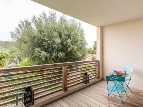 Balkón nebo terasa v ubytování Studio Résidence Cita di Sali-5 by Interhome