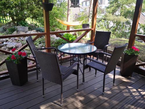 Balkón nebo terasa v ubytování Privatus namelis Jūros g. 61