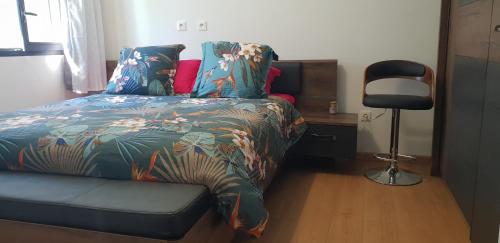 מיטה או מיטות בחדר ב-La Villa JoLi