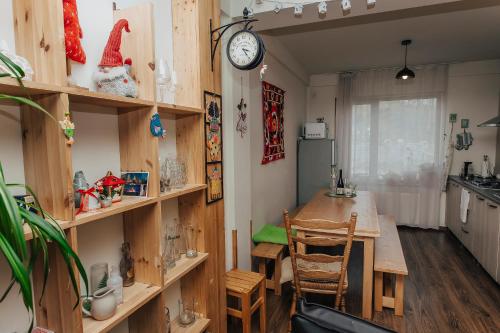 Kuchyň nebo kuchyňský kout v ubytování Ski House Bluebird
