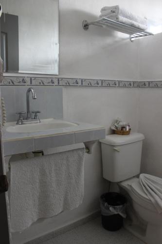 Koupelna v ubytování Casa Akbal B&B