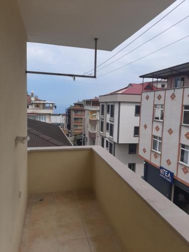 a view from the balcony of a building at Menekşe Apart 1 in Trabzon