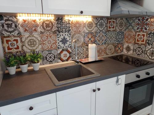 A kitchen or kitchenette at Studio San Stefano