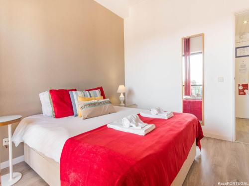 Кровать или кровати в номере Sea View Estoril