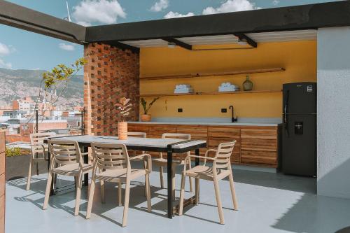 Η κουζίνα ή μικρή κουζίνα στο Hotel 3450 Living Lofts