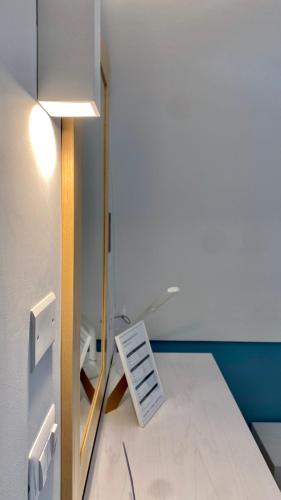 Postel nebo postele na pokoji v ubytování manzoniquattro