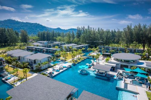 an aerial view of a resort with a pool at The Waters Khao Lak by Katathani - SHA Extra Plus in Khao Lak