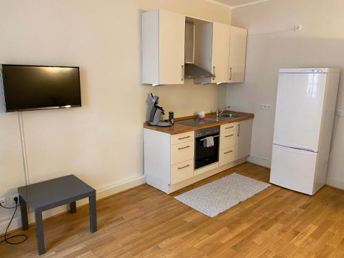 Cuisine ou kitchenette dans l'établissement Café & Hotel Knösel