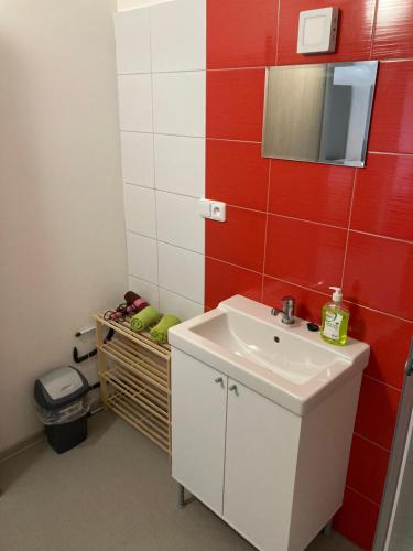 Koupelna v ubytování Apartmány V ráji