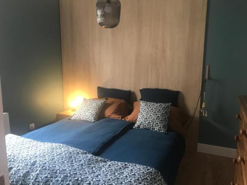 Katil atau katil-katil dalam bilik di Ecolodge Appartements 2 pièces cosy gare