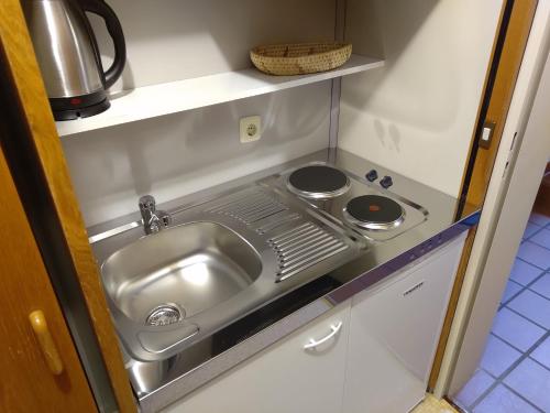 Dapur atau dapur kecil di Appartement-Hotel Happy Kienberg