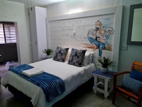 Postel nebo postele na pokoji v ubytování Forget me not Selfcatering Apartments