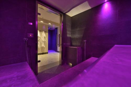 Koupelna v ubytování Hotel Astoria