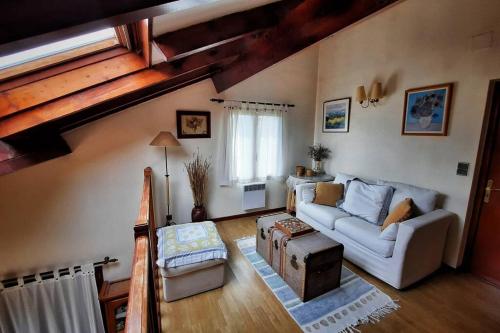 Χώρος καθιστικού στο Maison des Marmottes