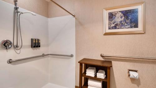 A bathroom at Best Western Plus River Escape Sylva / Dillsboro