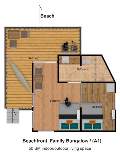 Longtail Beach Resort - Familiekamer Met Uitzicht Op Zee