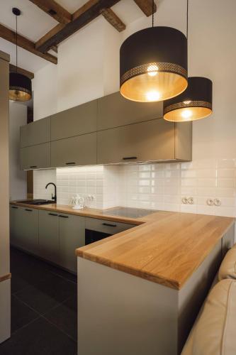 Køkken eller tekøkken på Berchy Studio Apartment