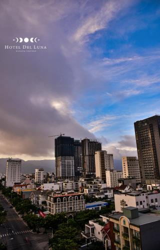 a view of a city with tall buildings at Hotel Del Luna Boutique in Da Nang