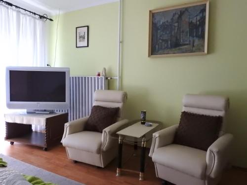 TV a/nebo společenská místnost v ubytování Haus Gizella